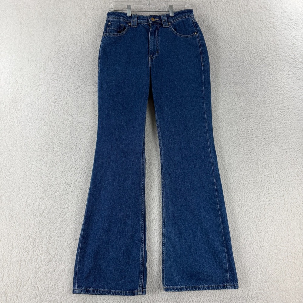Free People‎ Ava Jeans Womens Size 27 Blue Denim Wide Flare Leg High-Rise Casual
